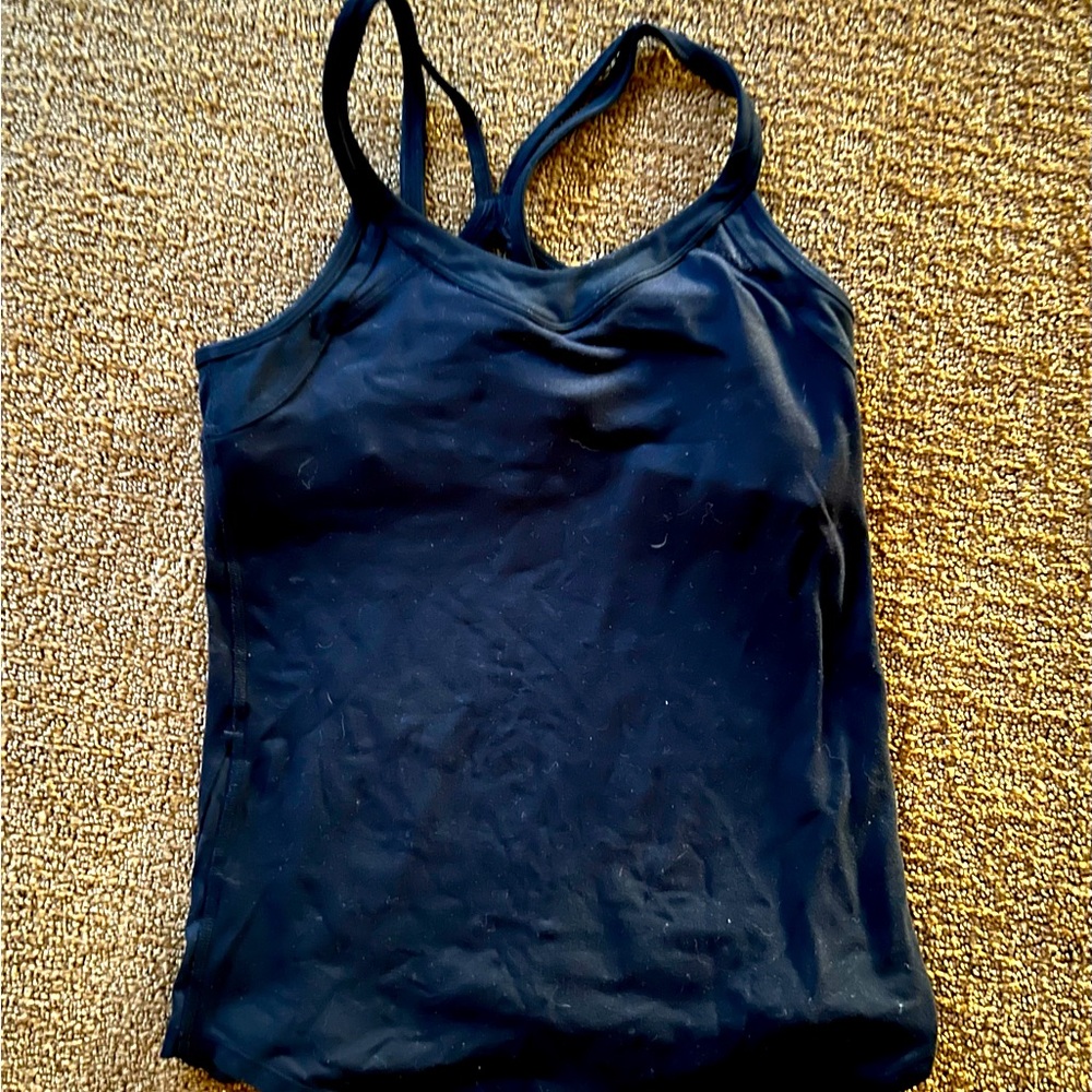 Lululemon Black Strappy Tank